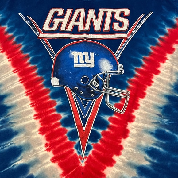 Vintage New York Giants Tie Dye T-Shirt - Picture 2 of 4
